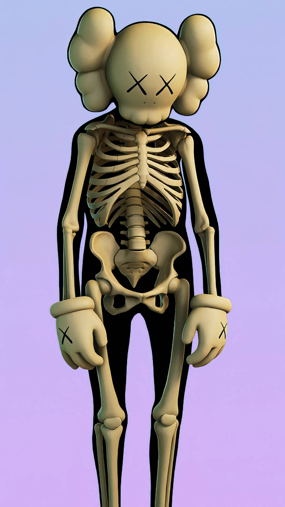 Skeleton Fortnite Skin Kaws Pc Background