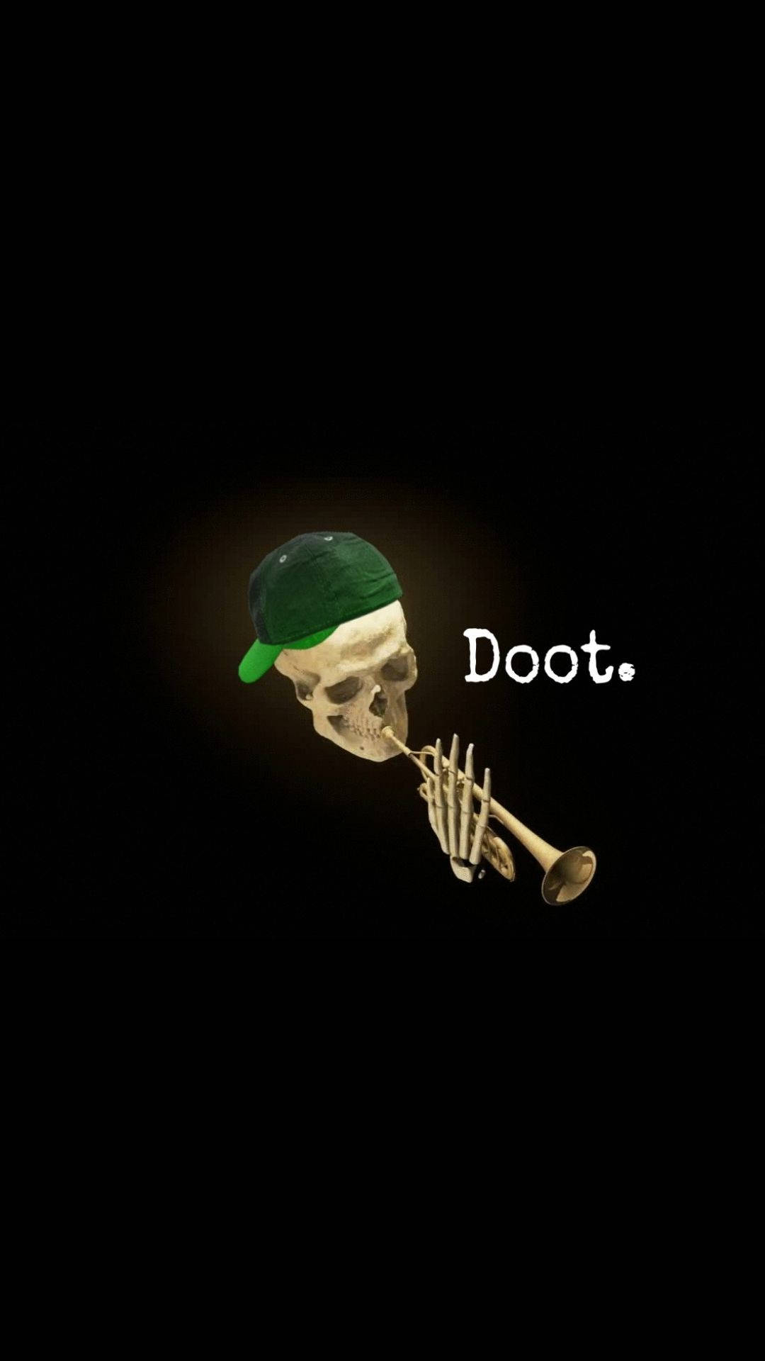 Skeleton Meme Trumpet Background