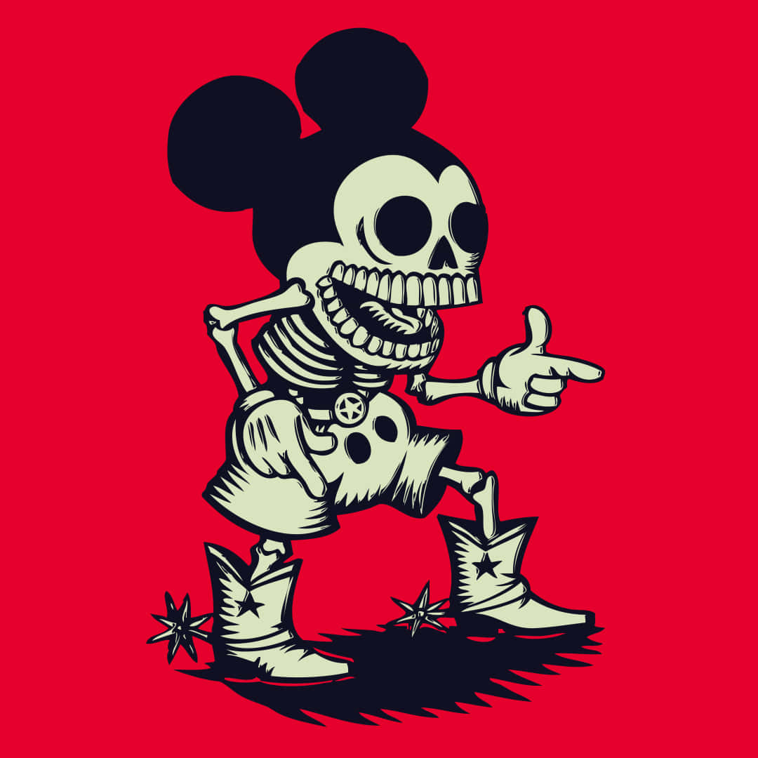 Skeleton Mickey Cartoon Pfp