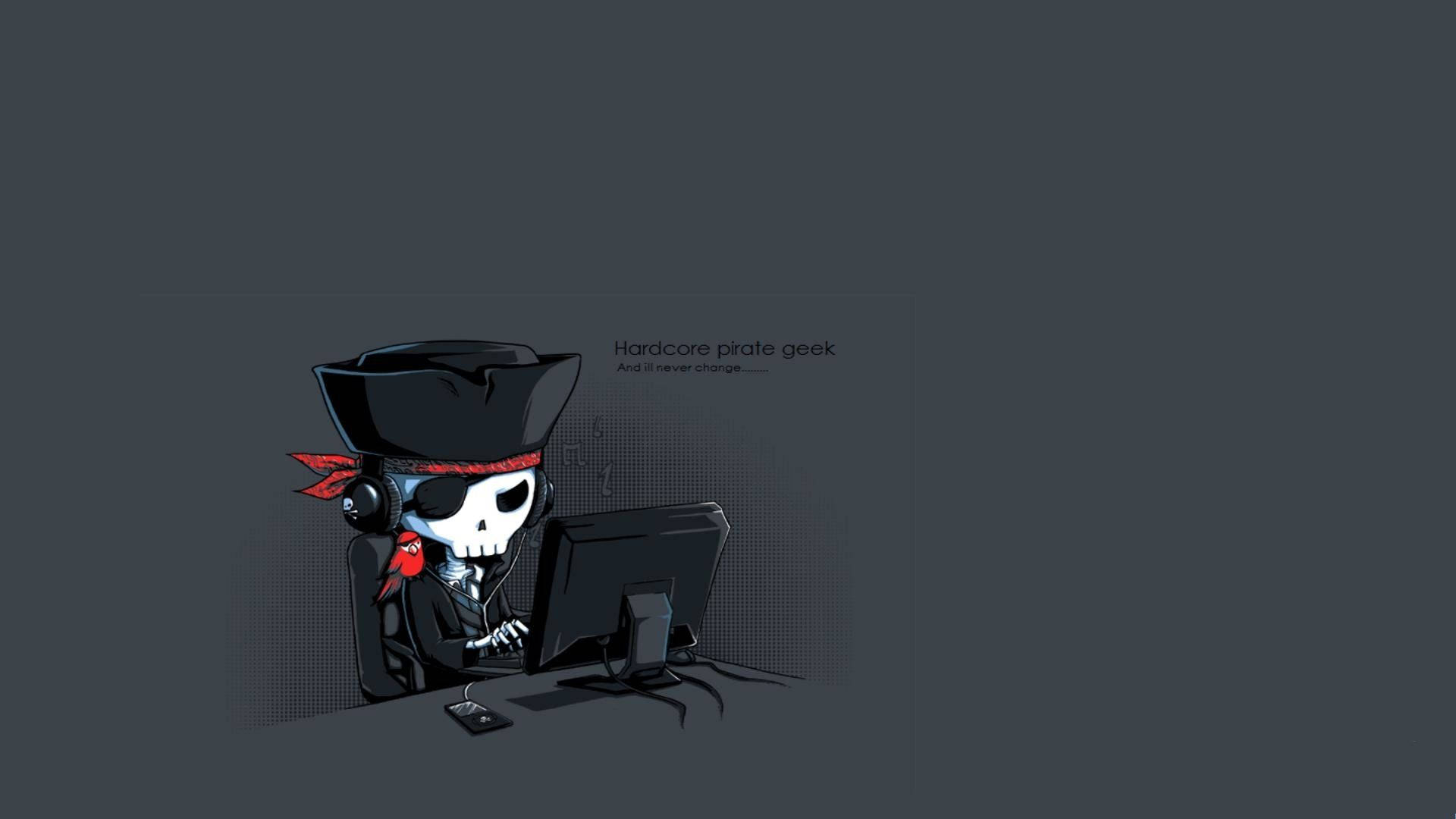 Skeleton Pirate Hacker Full Hd
