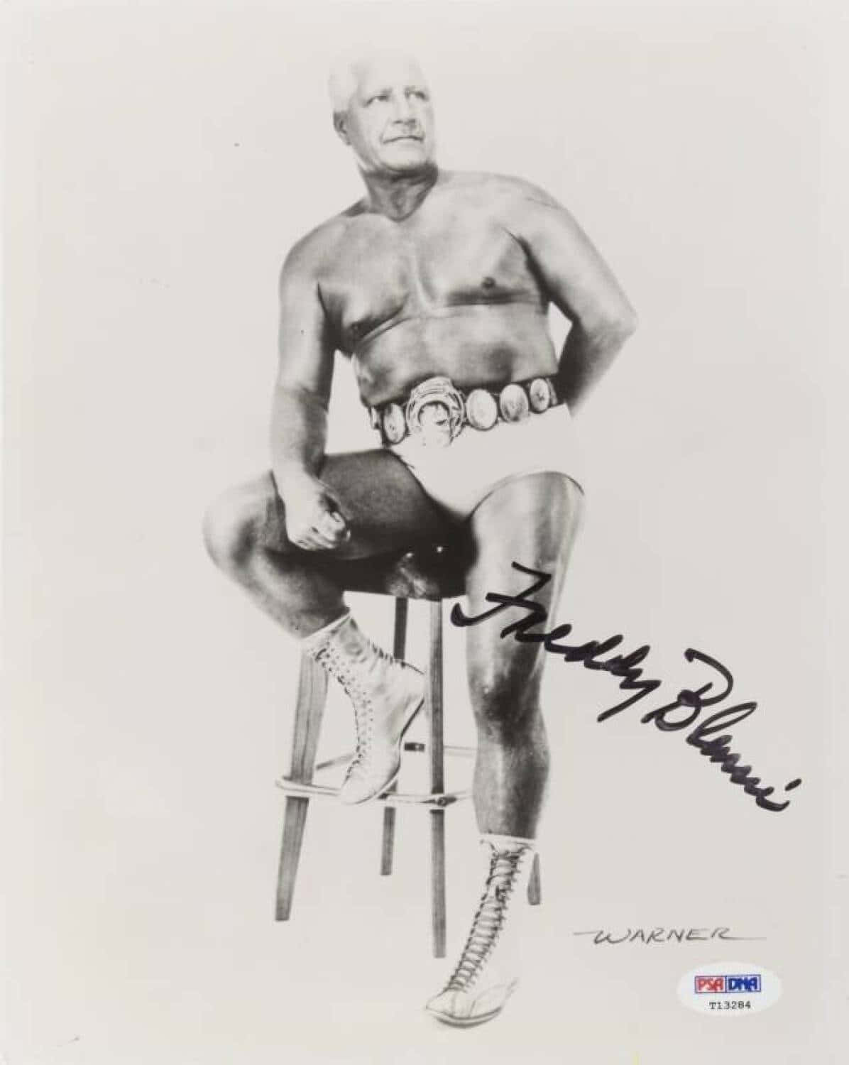 Sketched Portrait Of Freddie Blassie Background