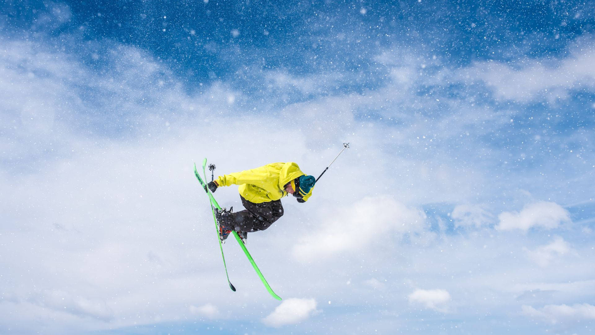 Ski Jumping Above Clouds