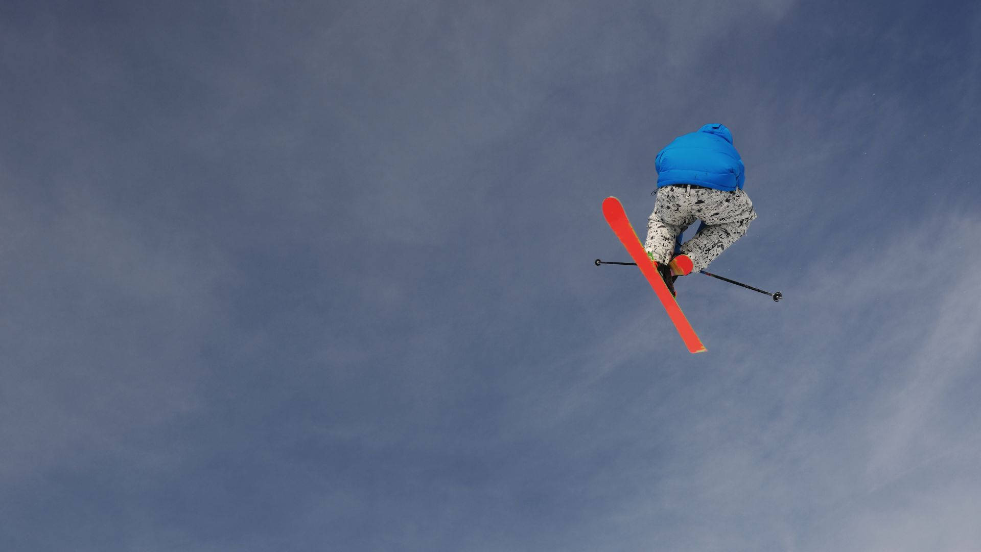 Ski Jumping Aerial Shot