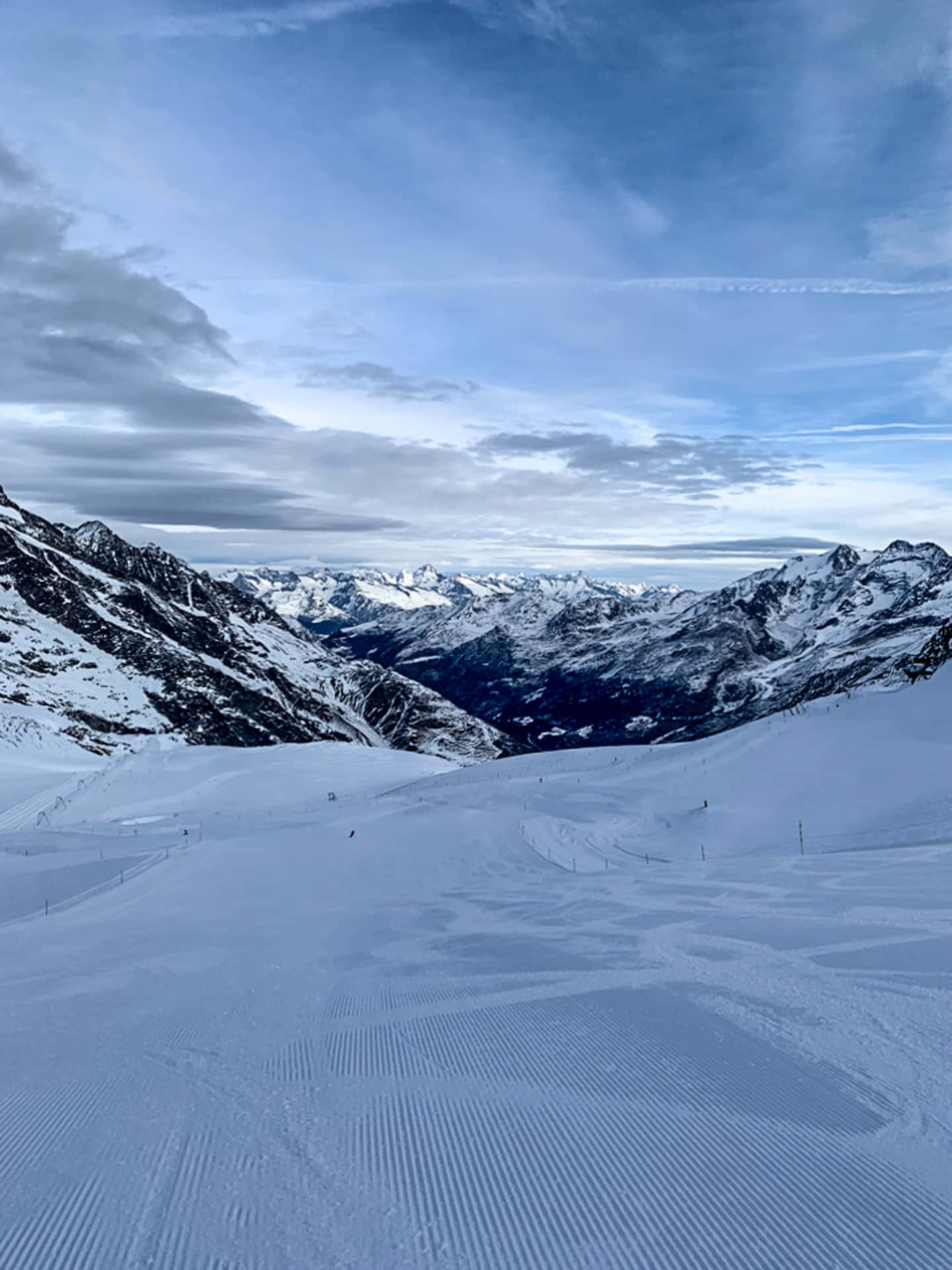 Ski Mountain Afternoon Background