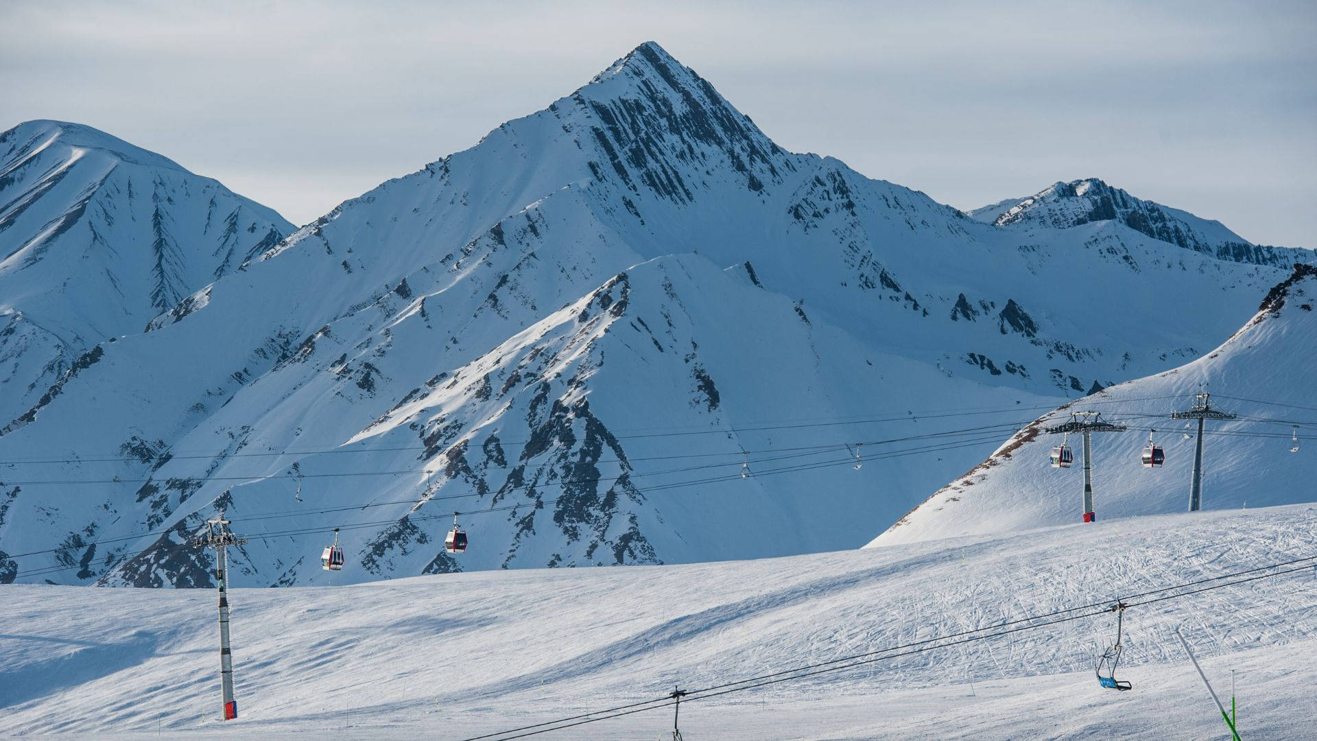 Ski Snowing Slope Area