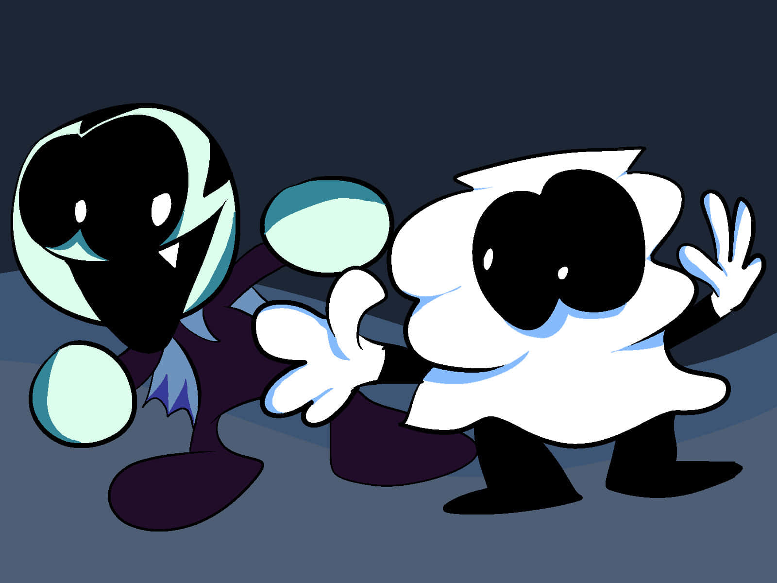 Skid_and_ Pump_ Animated_ Characters Background