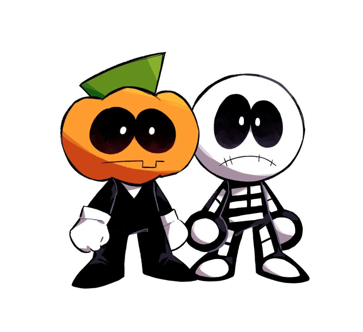Skid_and_ Pump_ Cartoon_ Characters Background