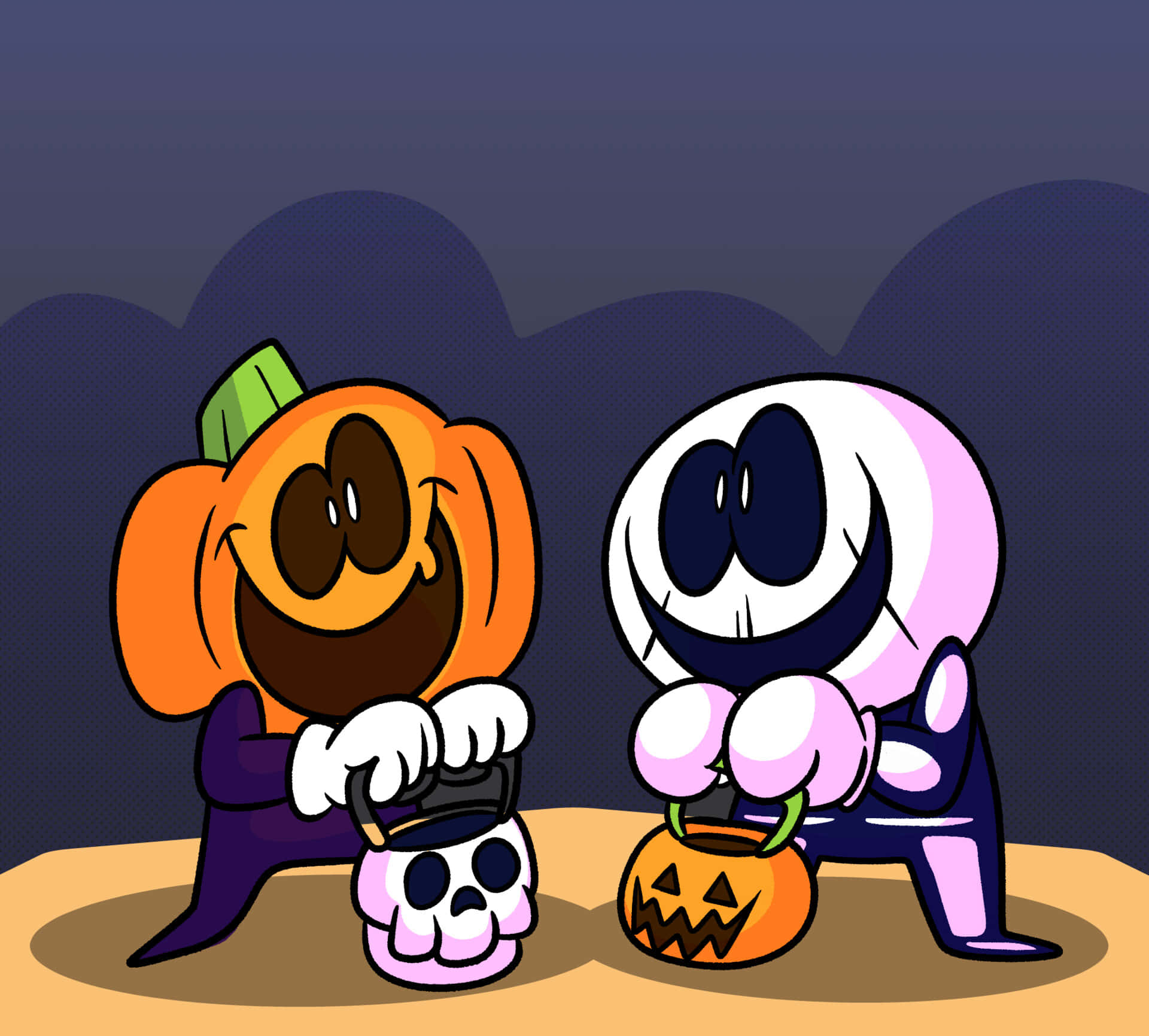 Skid_and_ Pump_ Halloween_ Adventure Background