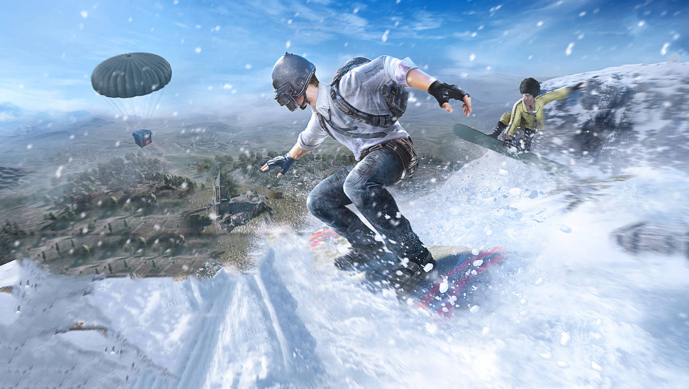 Skiing In Snow Pubg Mobile Lite Background