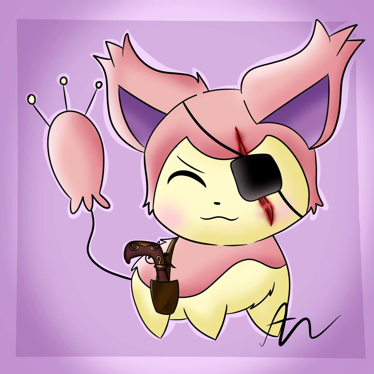 Skitty With Eye Patch