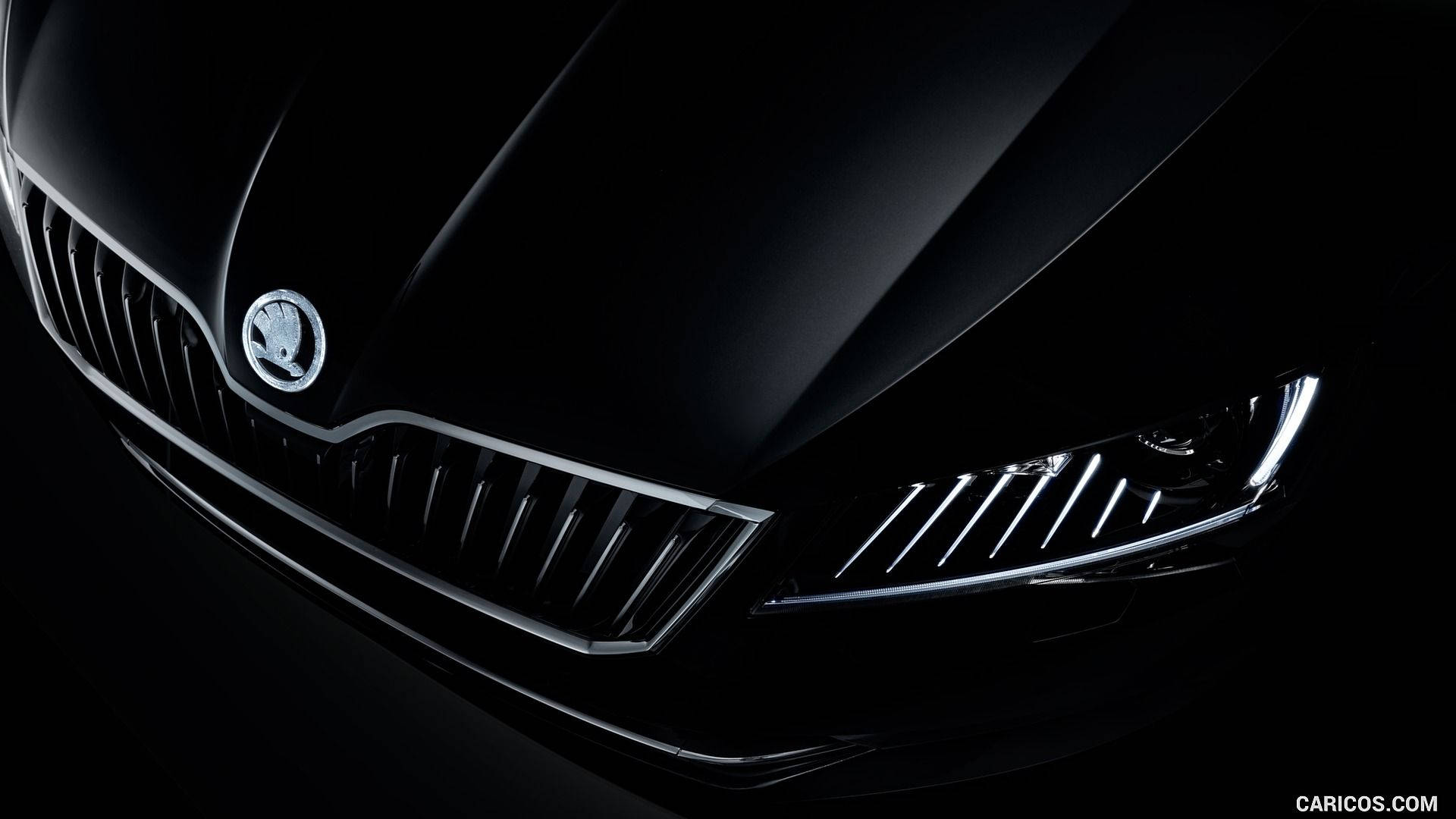 Skoda Superb Black Crystal - Detail. Hd Wallpaper Background