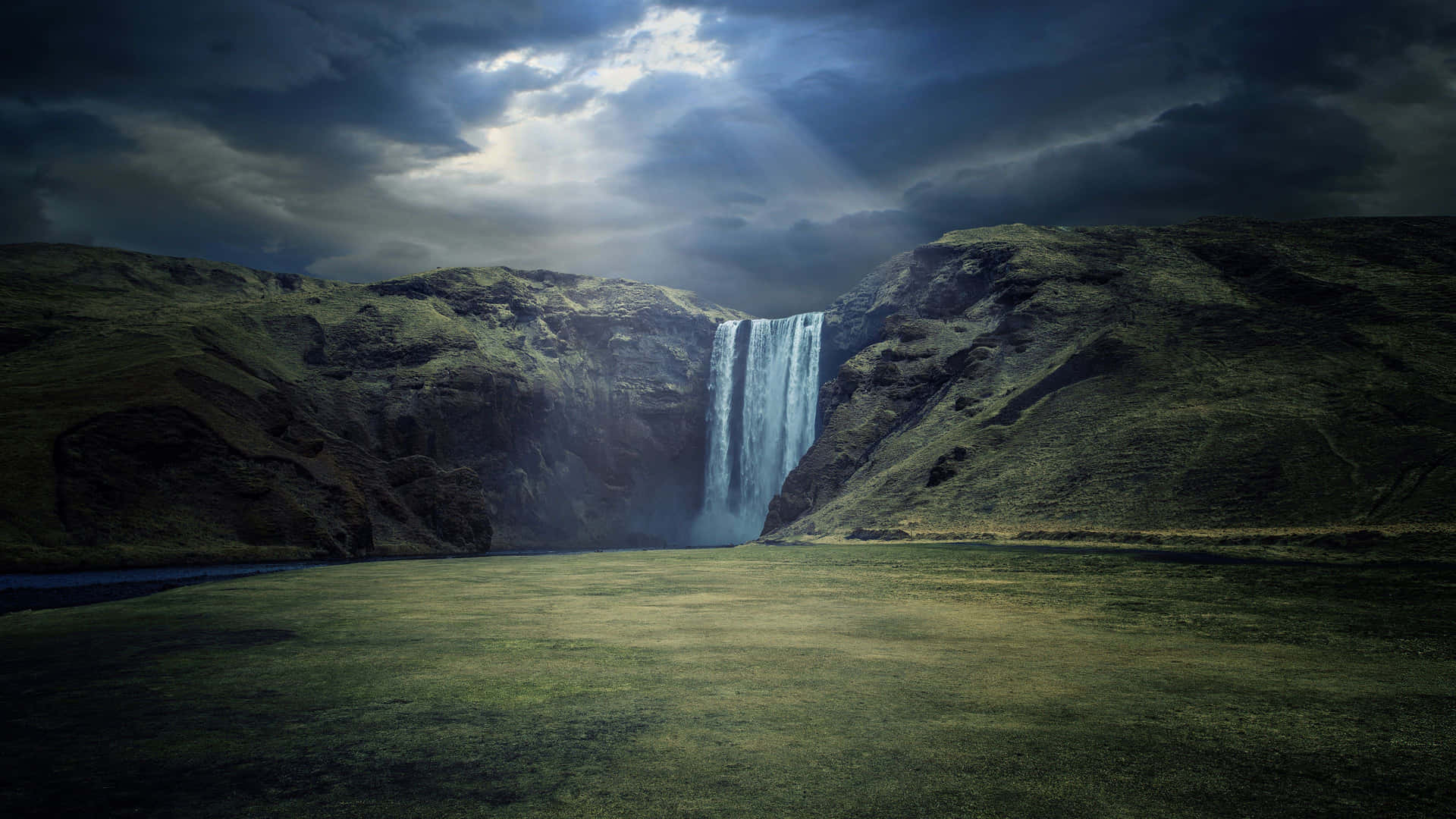 Skógafoss Waterfall 4k Ultra Hd Landscape