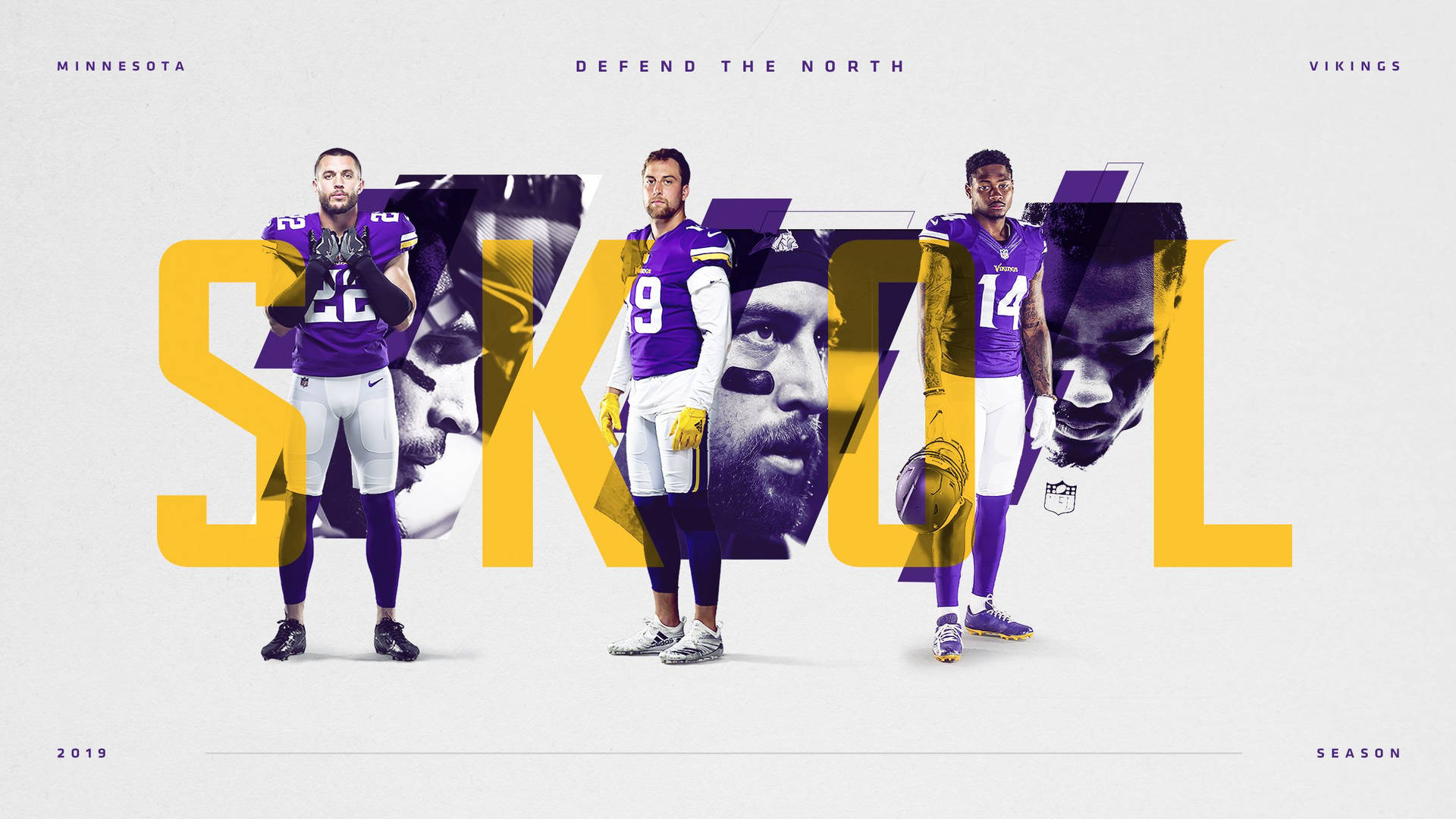 Skol 2019 Minnesota Vikings Players Background