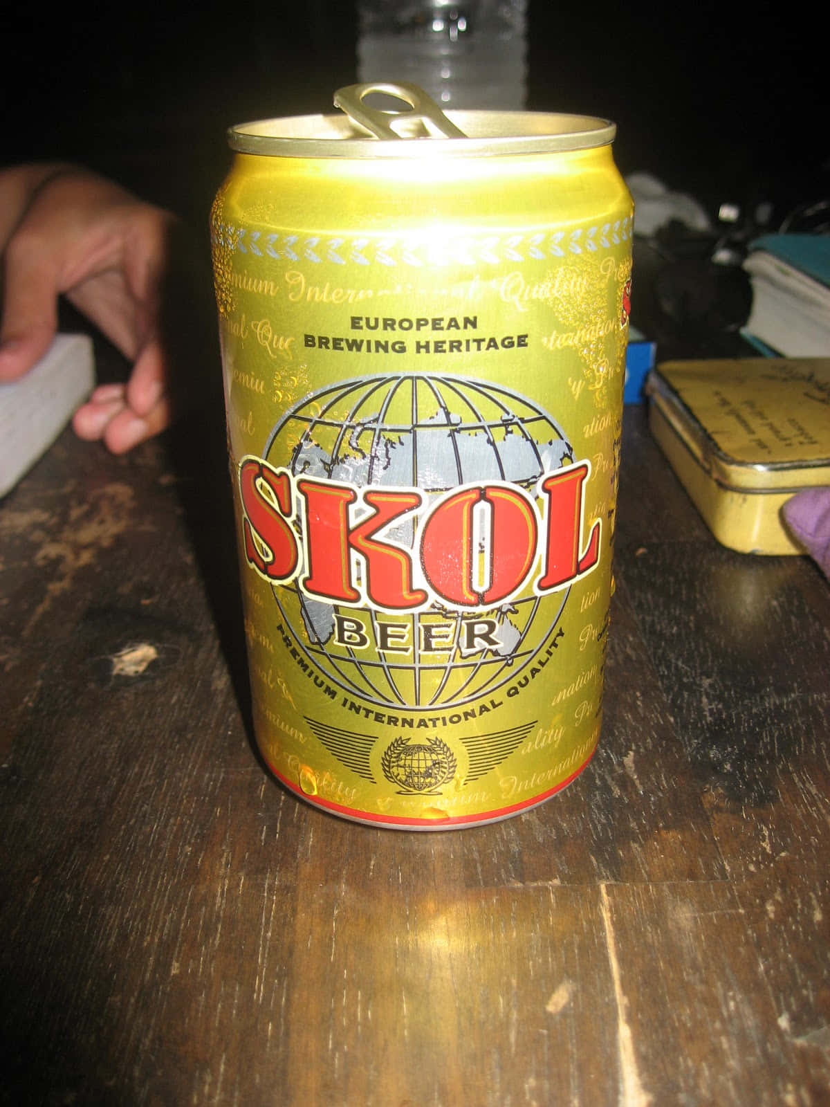 Skol Beer Can European Brewing Heritage Background