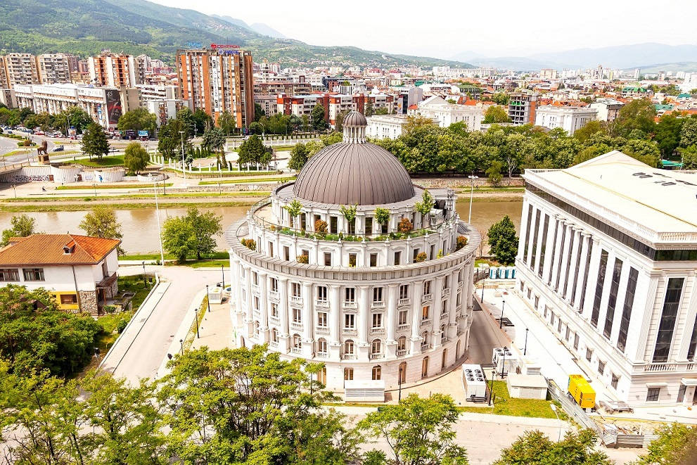 Skopje In North Macedonia Background