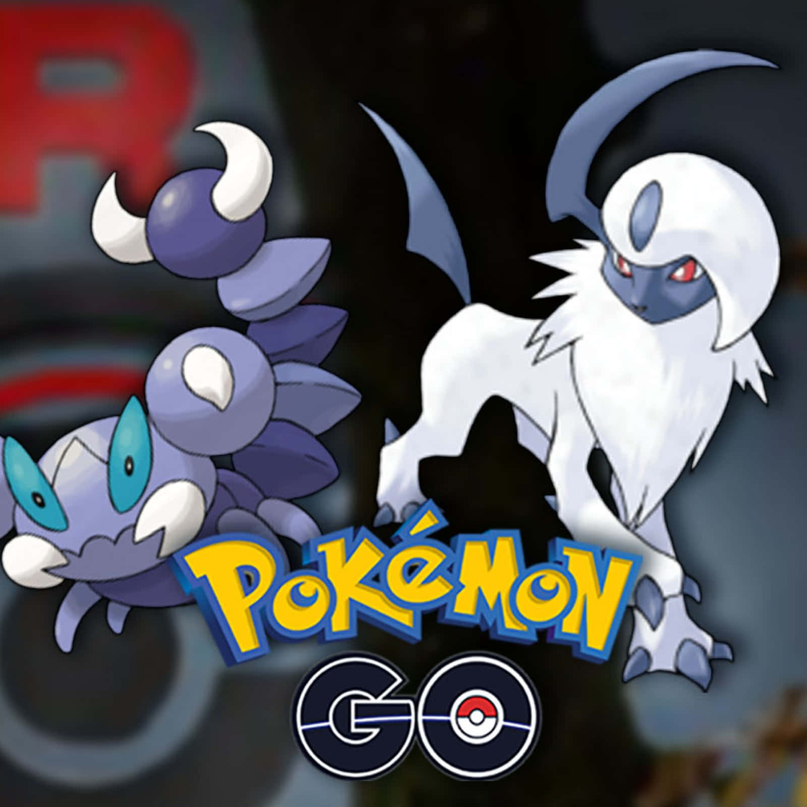 Skorupi And Absol Pokemon Go Background