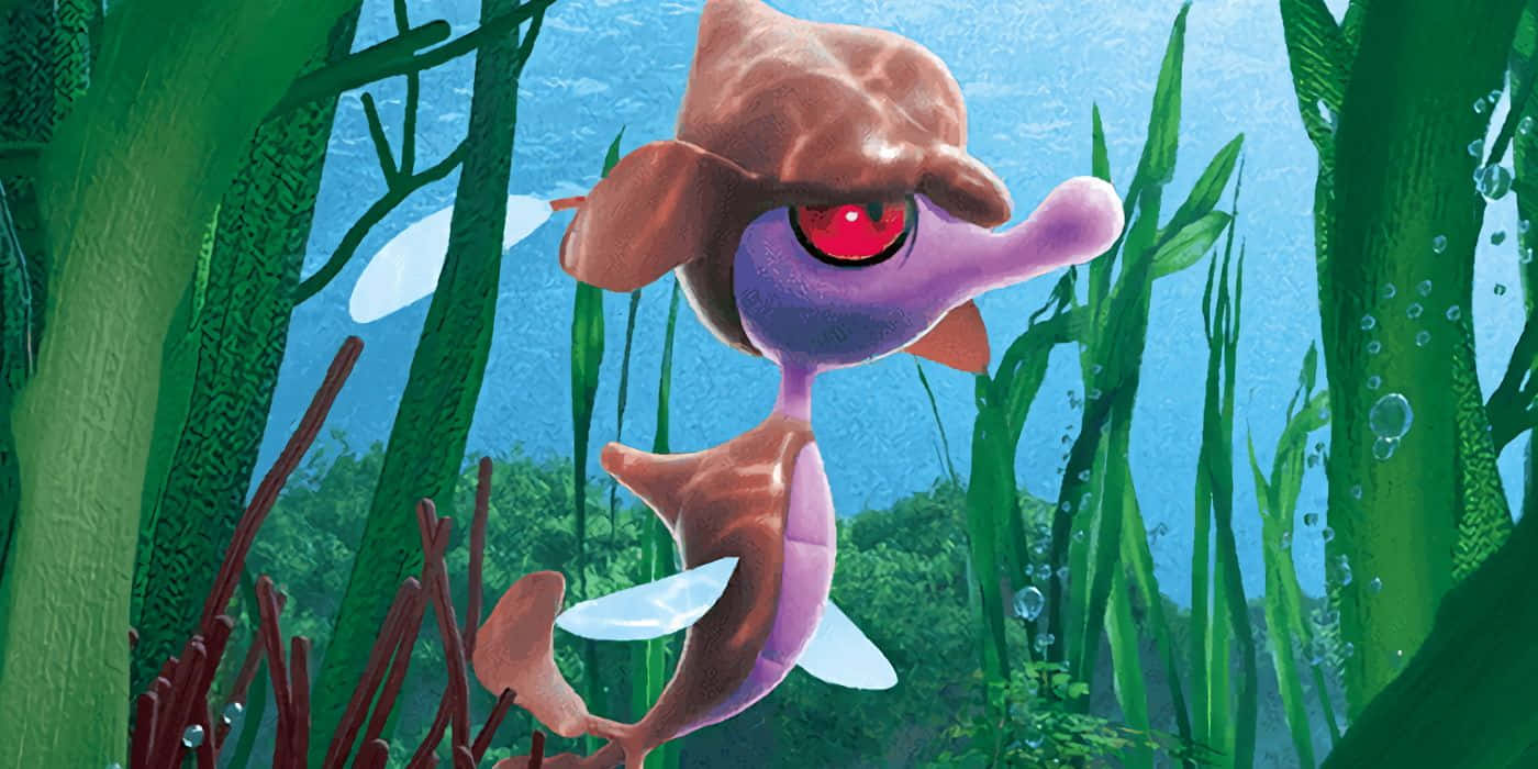 Skrelp Amid Seaweed Background