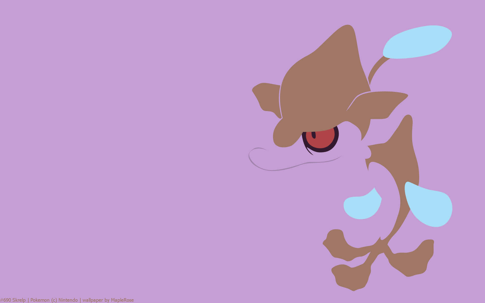 Skrelp On Pastel Purple Background Background