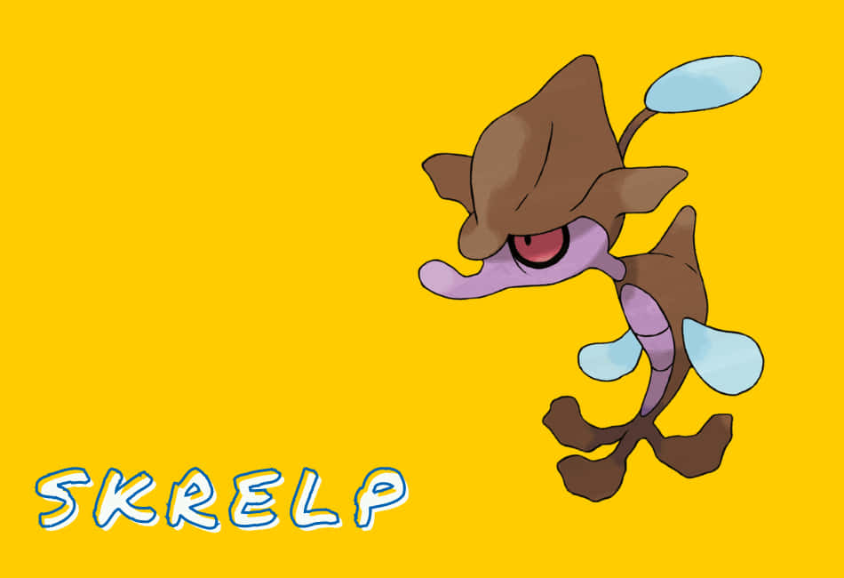 Skrelp On Yellow Background Background