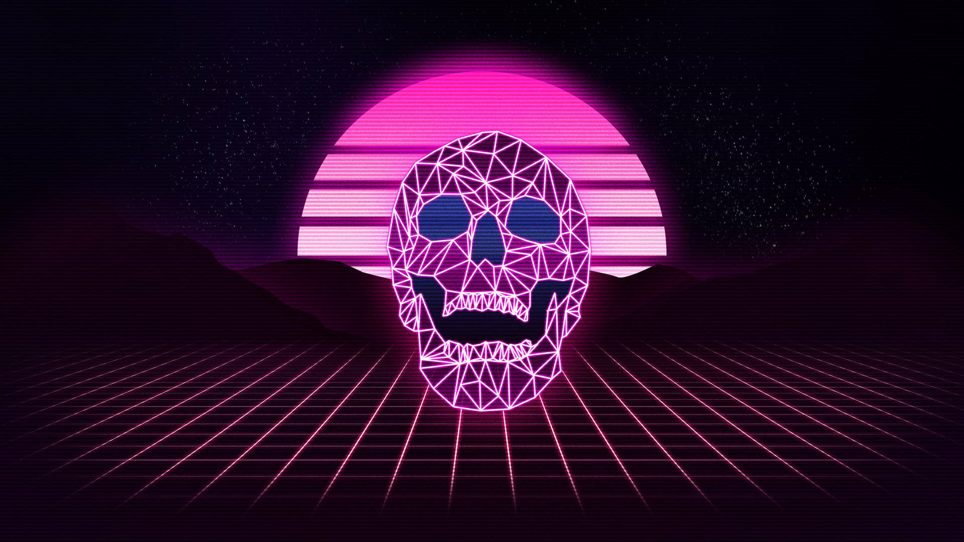 Skull 4k Lo Fi Background