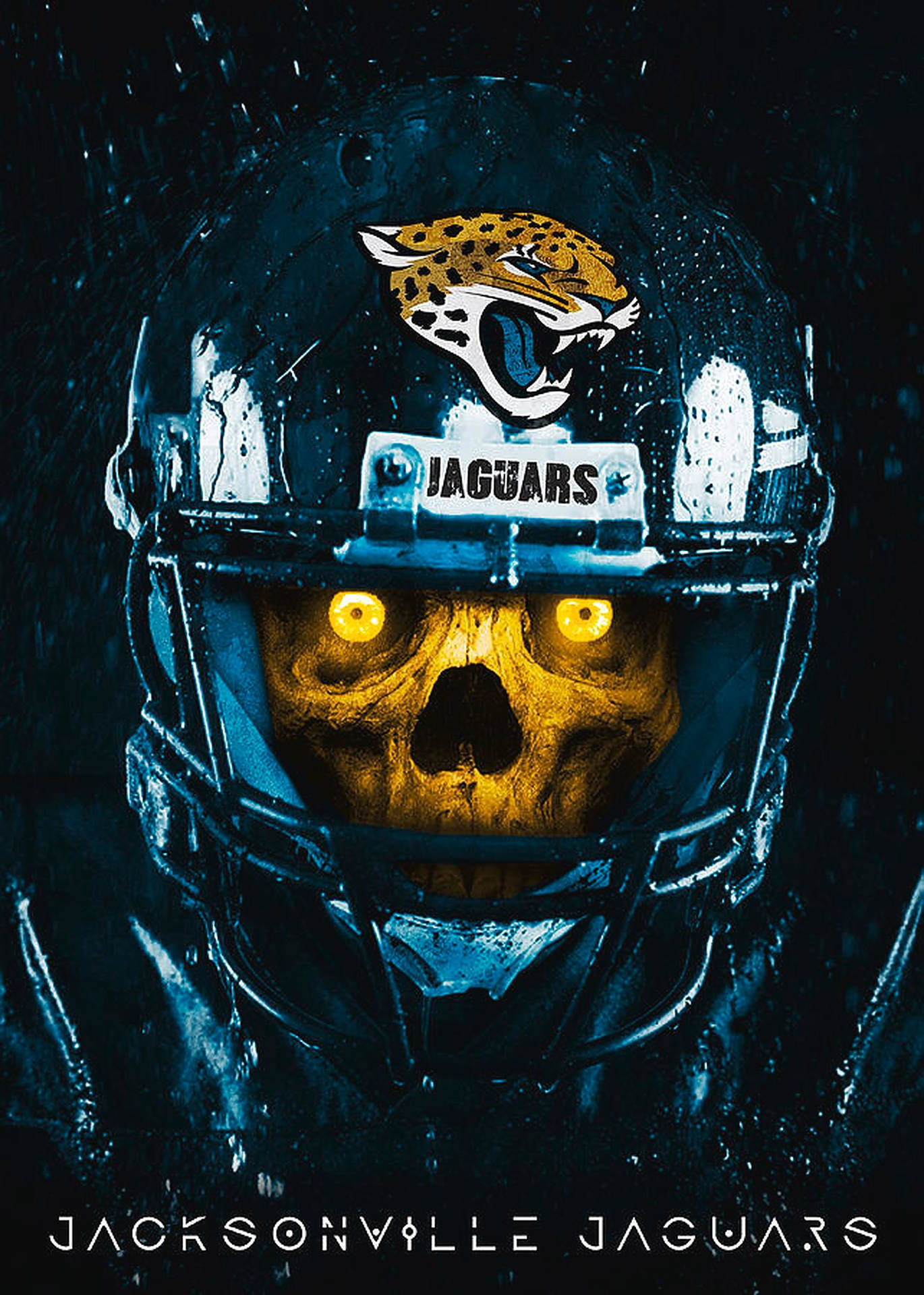 Skull Art Jacksonville Jaguars Background