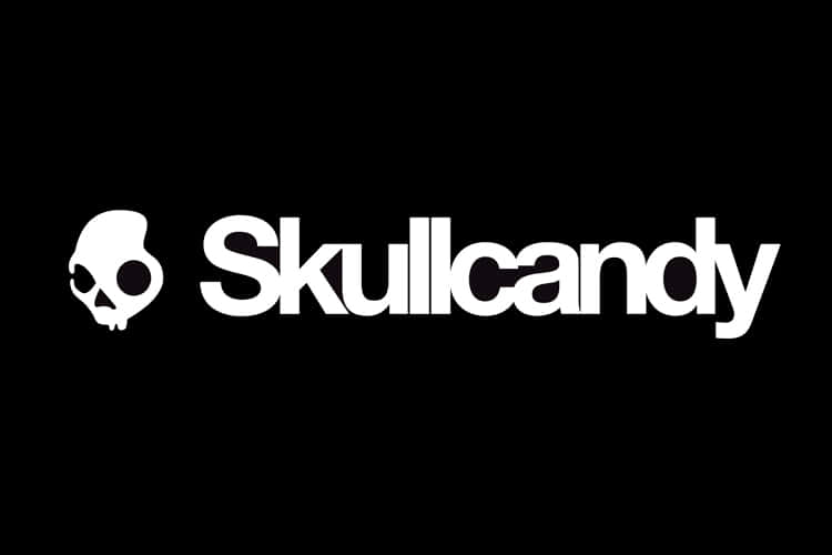Skull Candy Logo On A Black Background Background