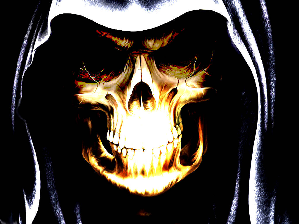 Skull Ghost Digital Art Background