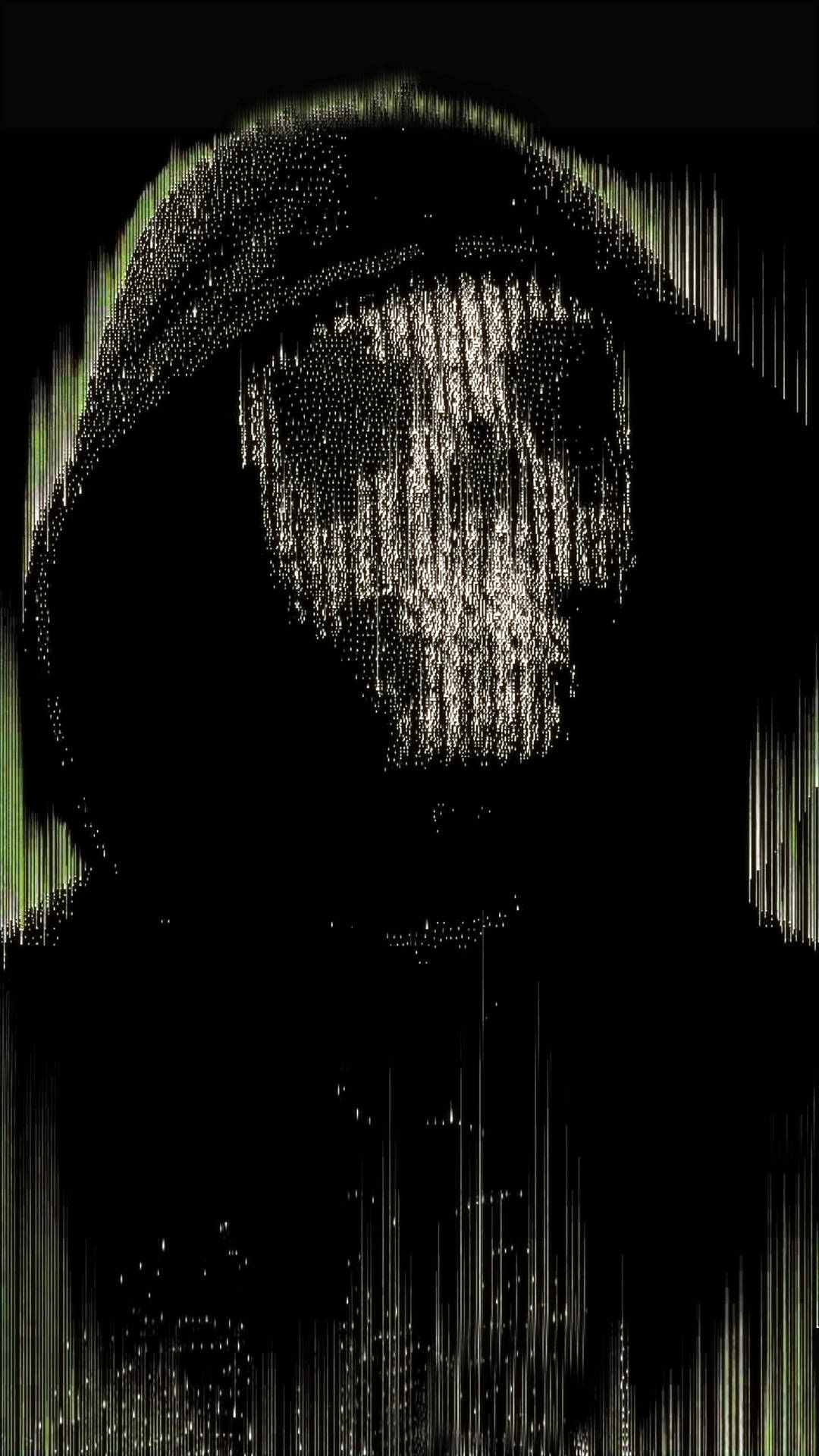 Skull Hacker In Hoodie Hacking Android Background