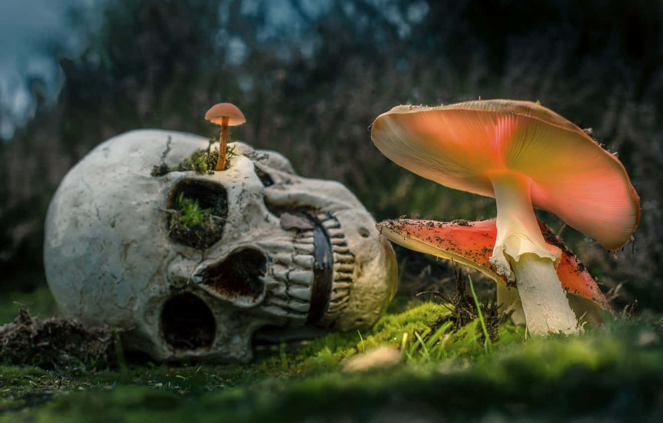 Skull Of A Dead Incompetent Person Background