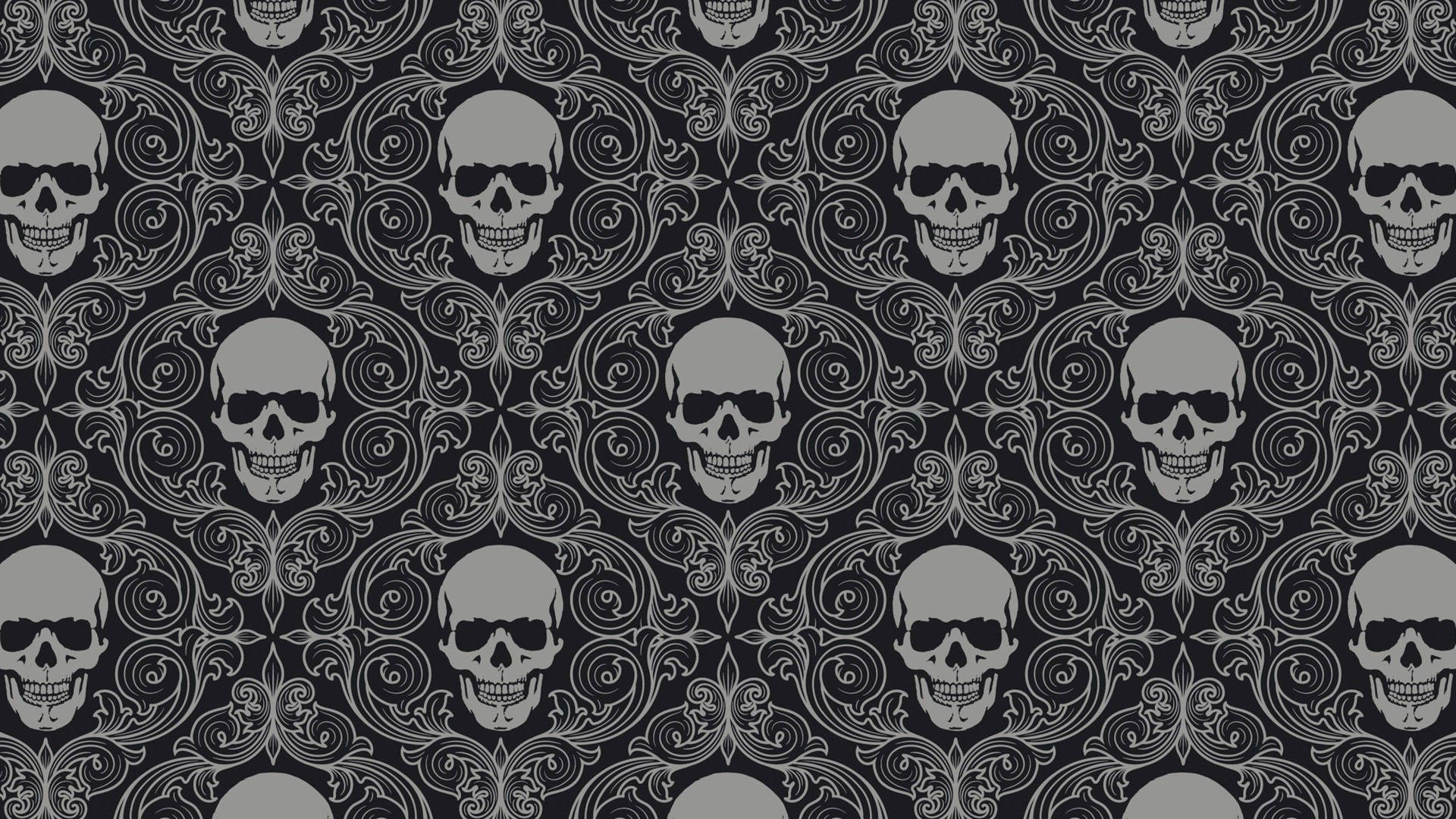 Skull Pattern Background