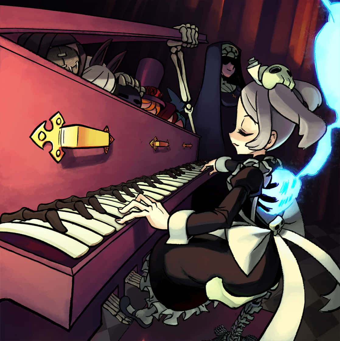 Skullgirls Bloody Marie Plays Piano