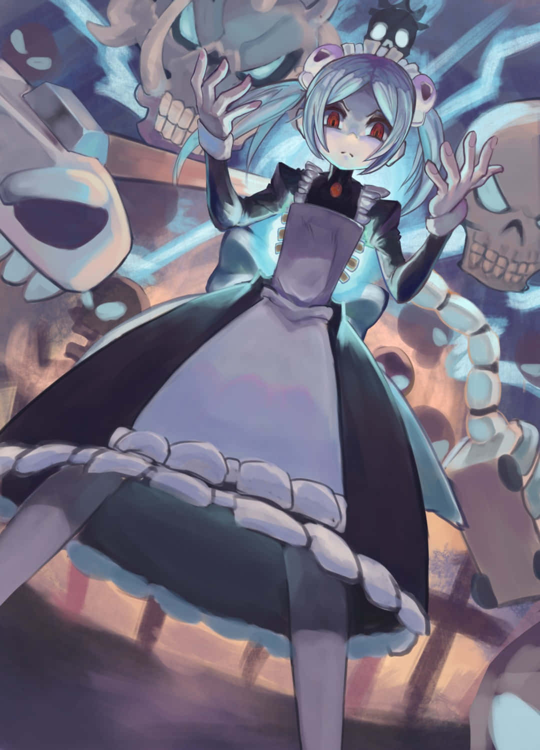 Skullgirls Bloody Marie With Menacing Aura