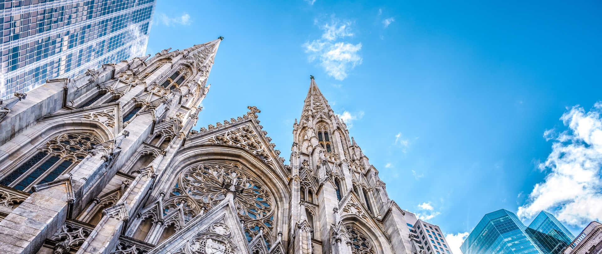 Sky Above Saint Patrick's Cathedral Background