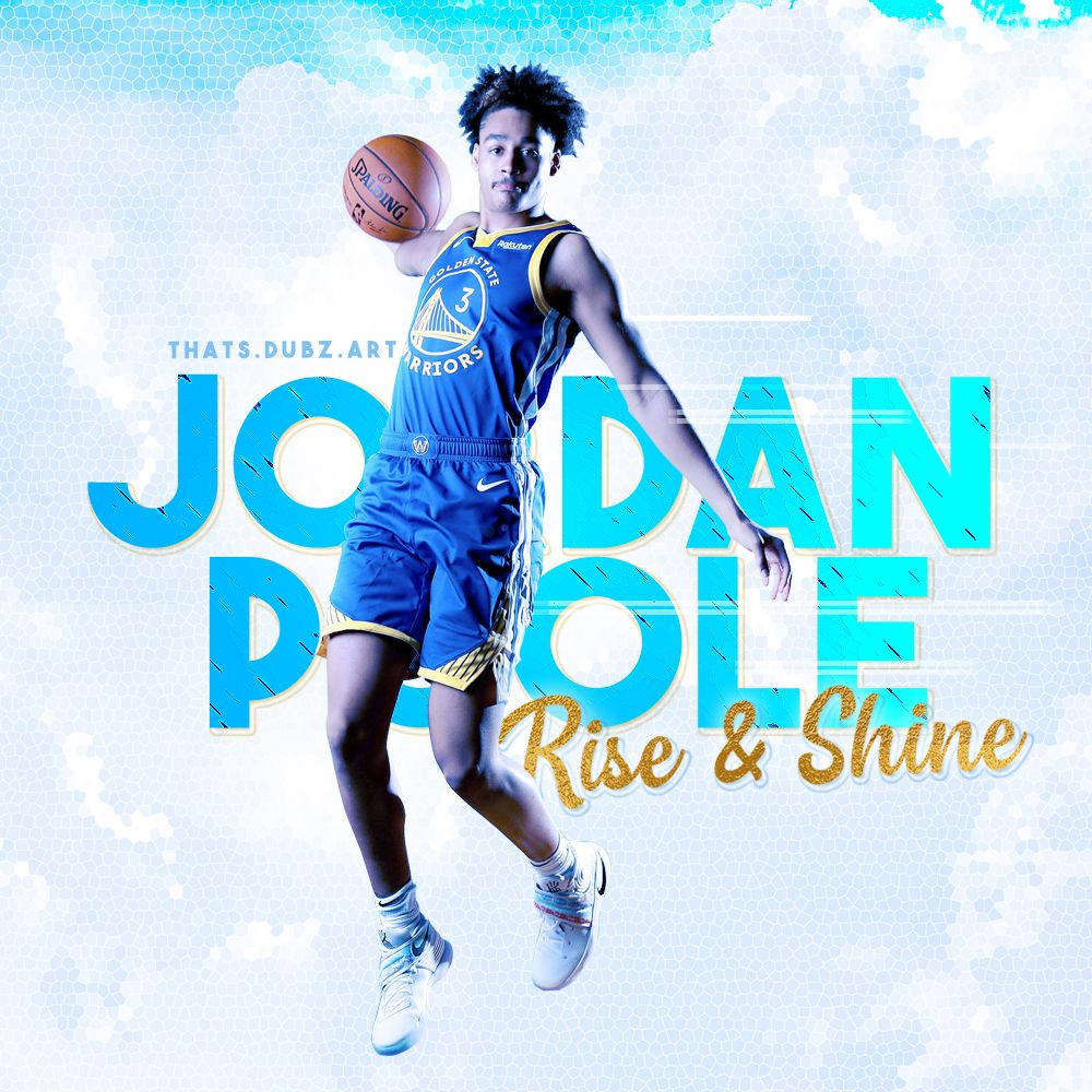 Sky Blue Jordan Poole Background