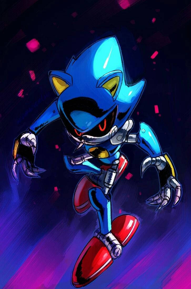 Sky Blue Metal Sonic Background
