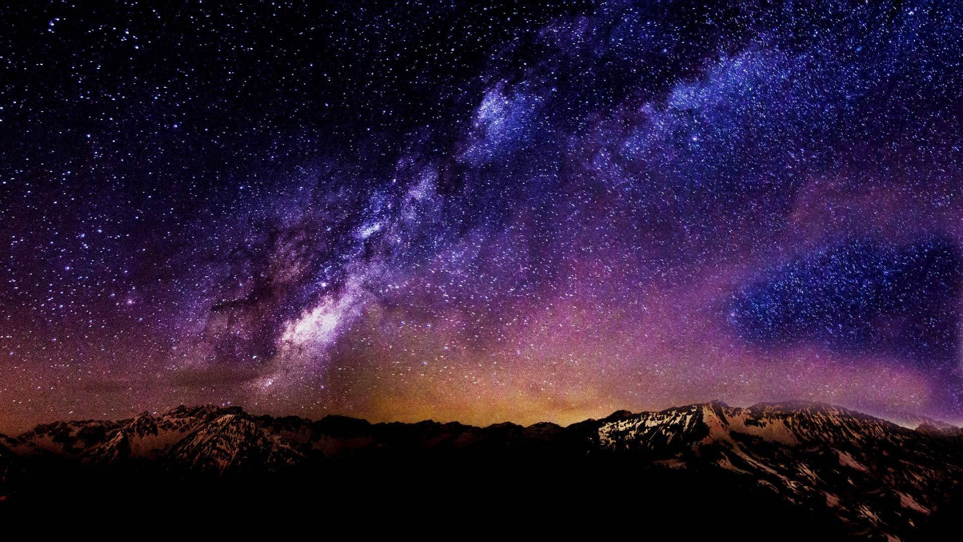 Sky Hd With Milky Way Background