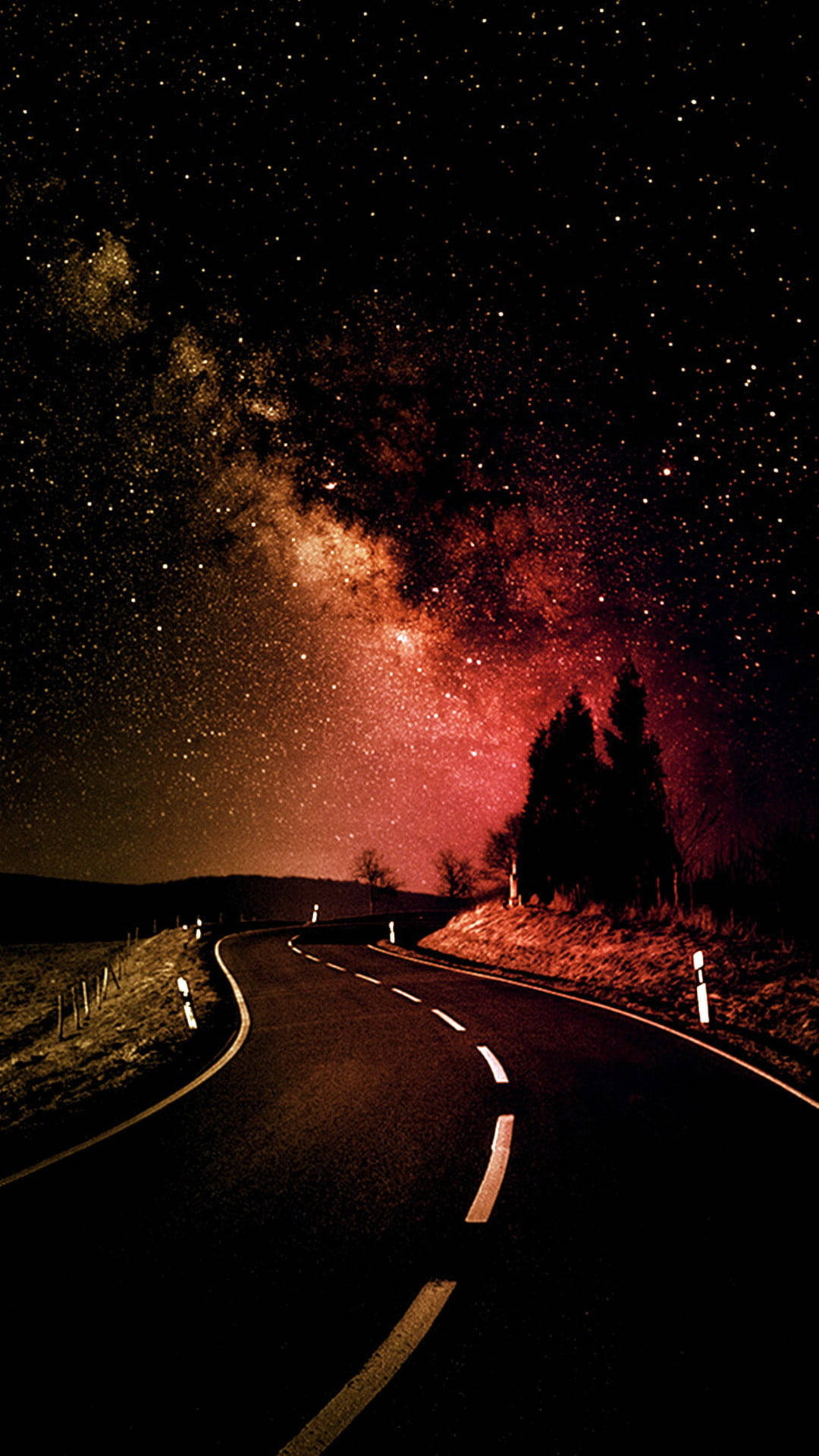 Sky Highway Galaxy Iphone Background