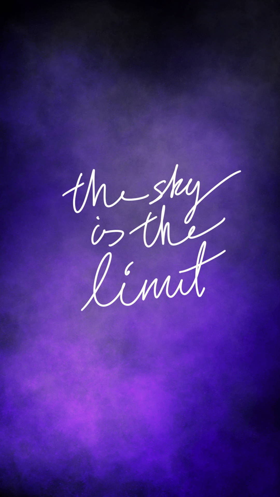Sky Is Limit Dark Purple Background