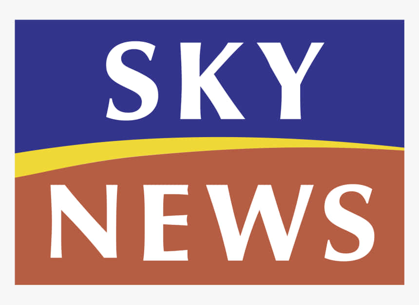 Sky News Blue Brown Logo Background