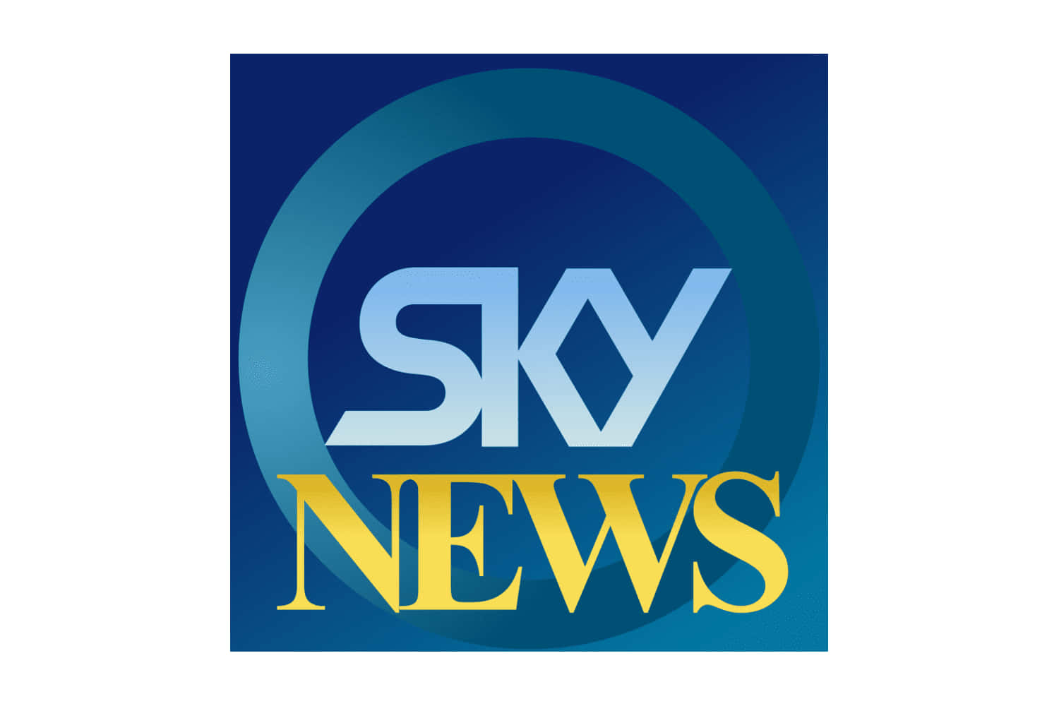 Sky News Blue Logo Background