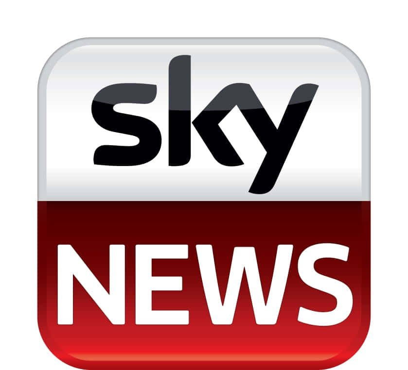 Sky News Red And White Logo Background