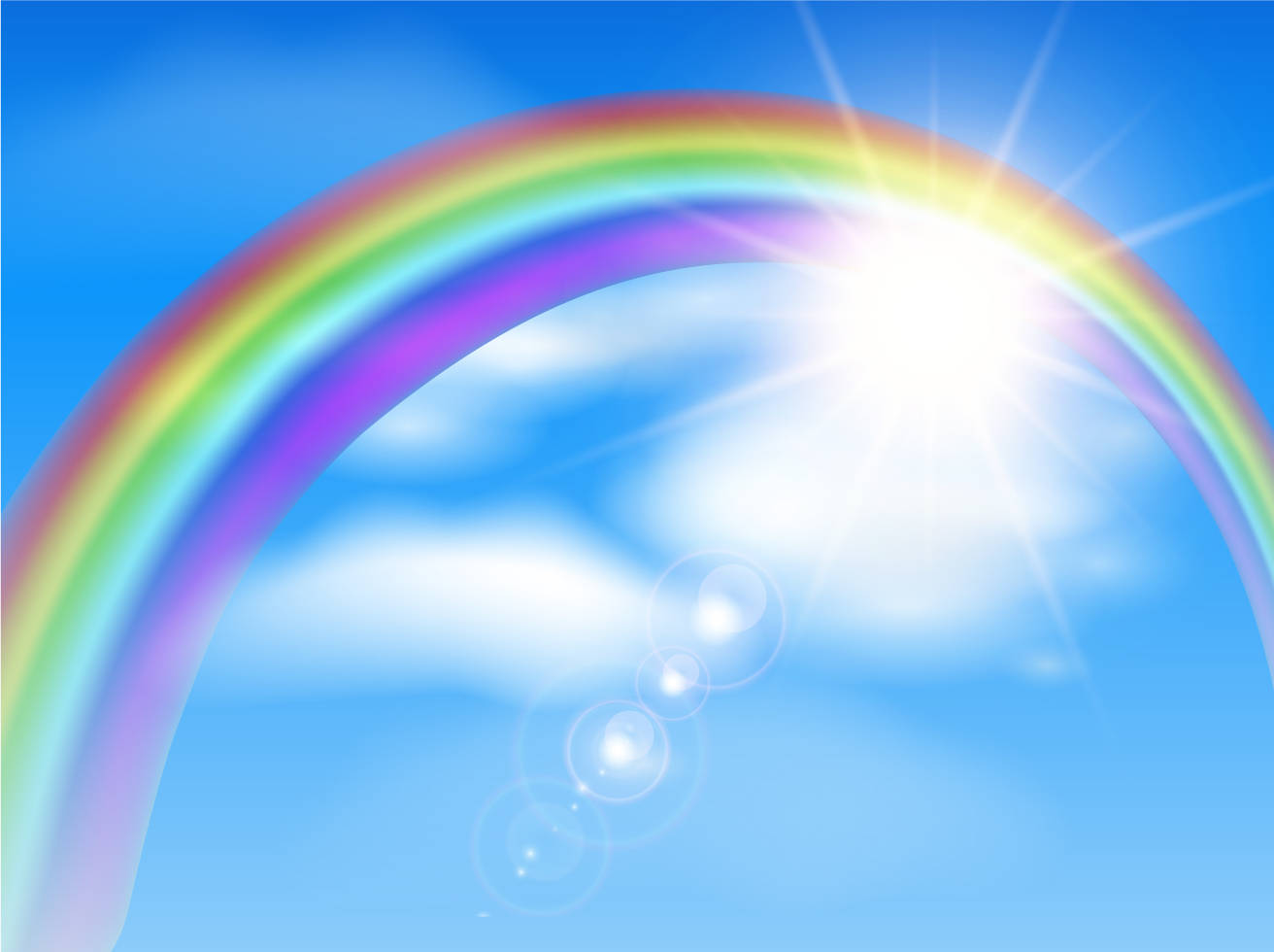 Sky Rainbow Background