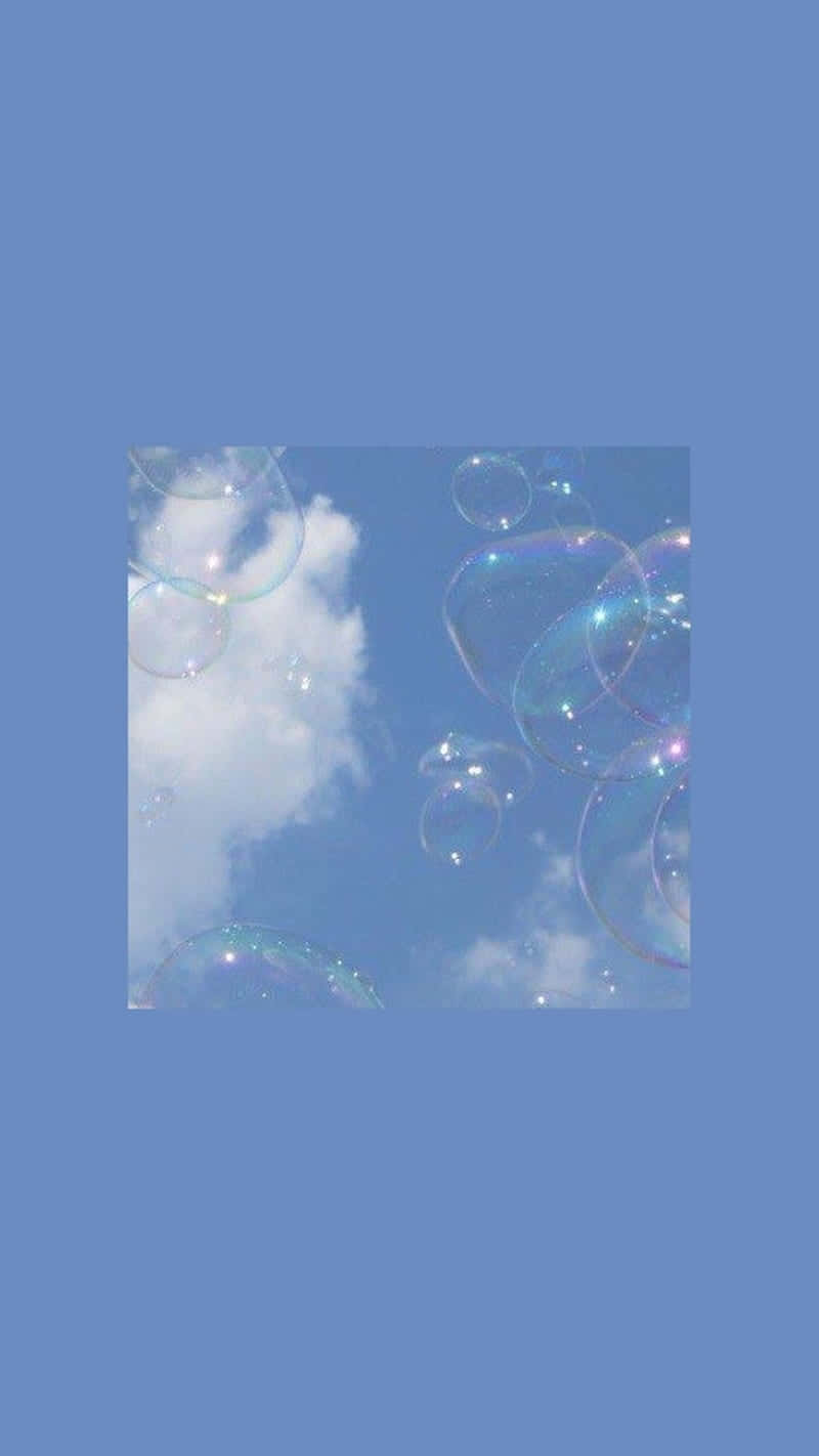 Sky Reflections Soap Bubbles Background