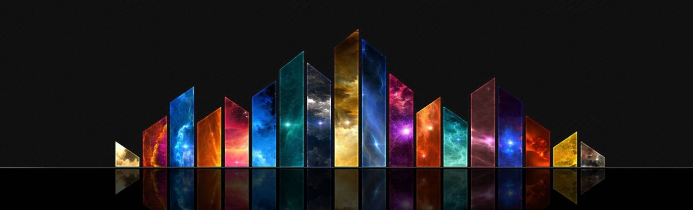 Sky Shapes Linkedin Cover Background