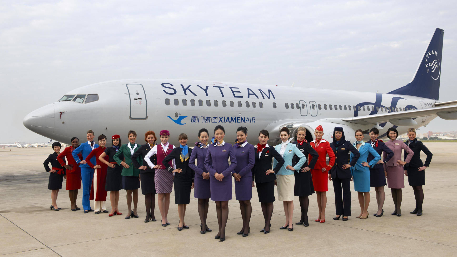 Sky Team Xiamen Air Flight Attendant