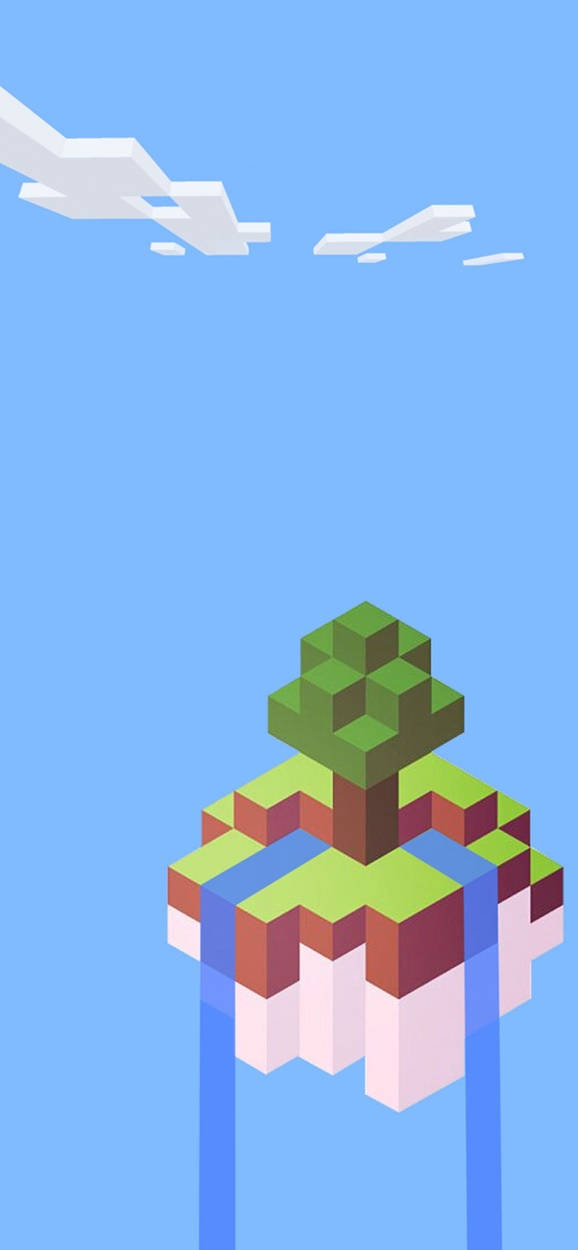 Sky Tree Minecraft Iphone Background