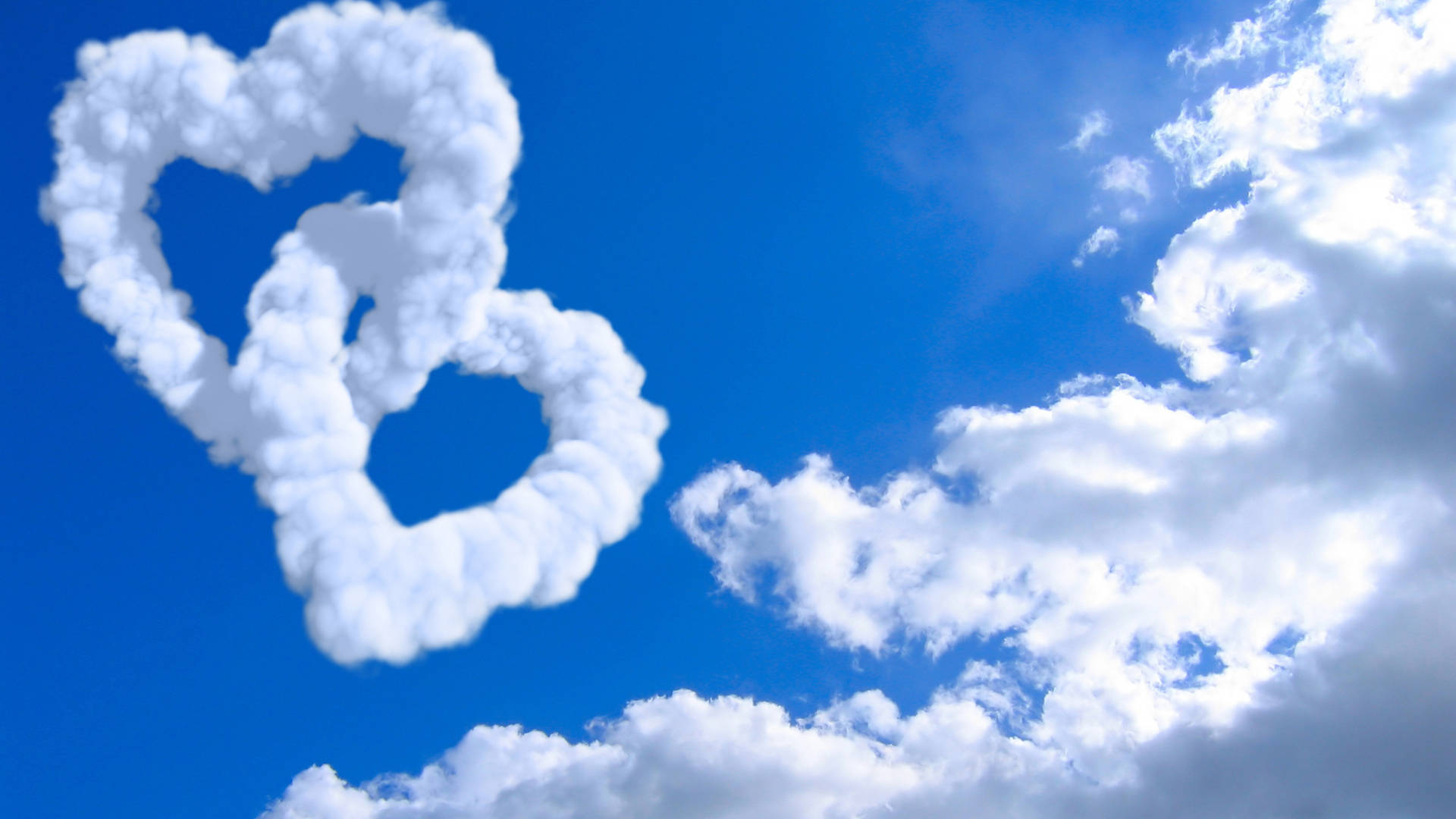 Sky With Heart Cloud Background