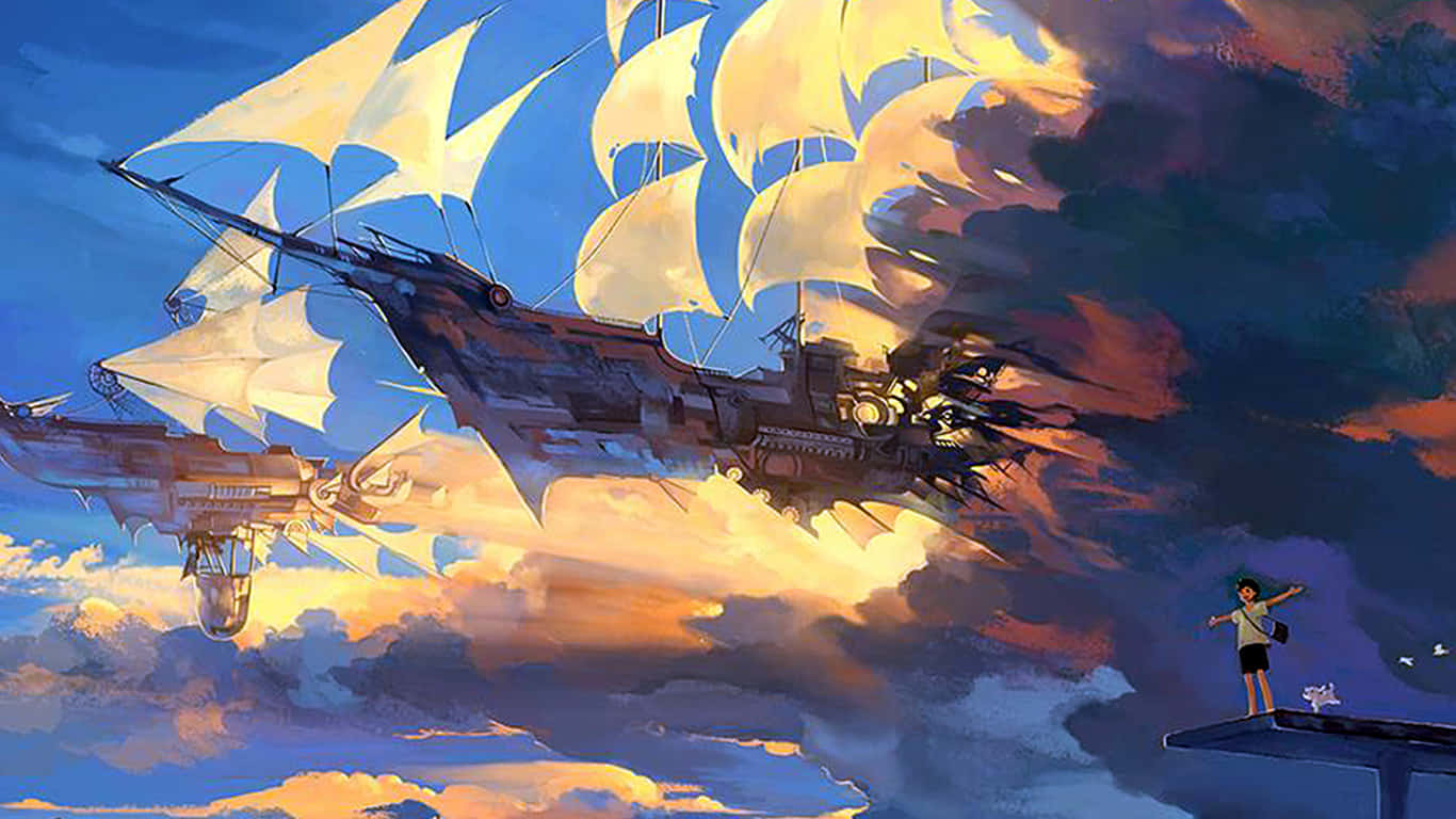 Skybound_ Adventure_ Anime_ Art Background