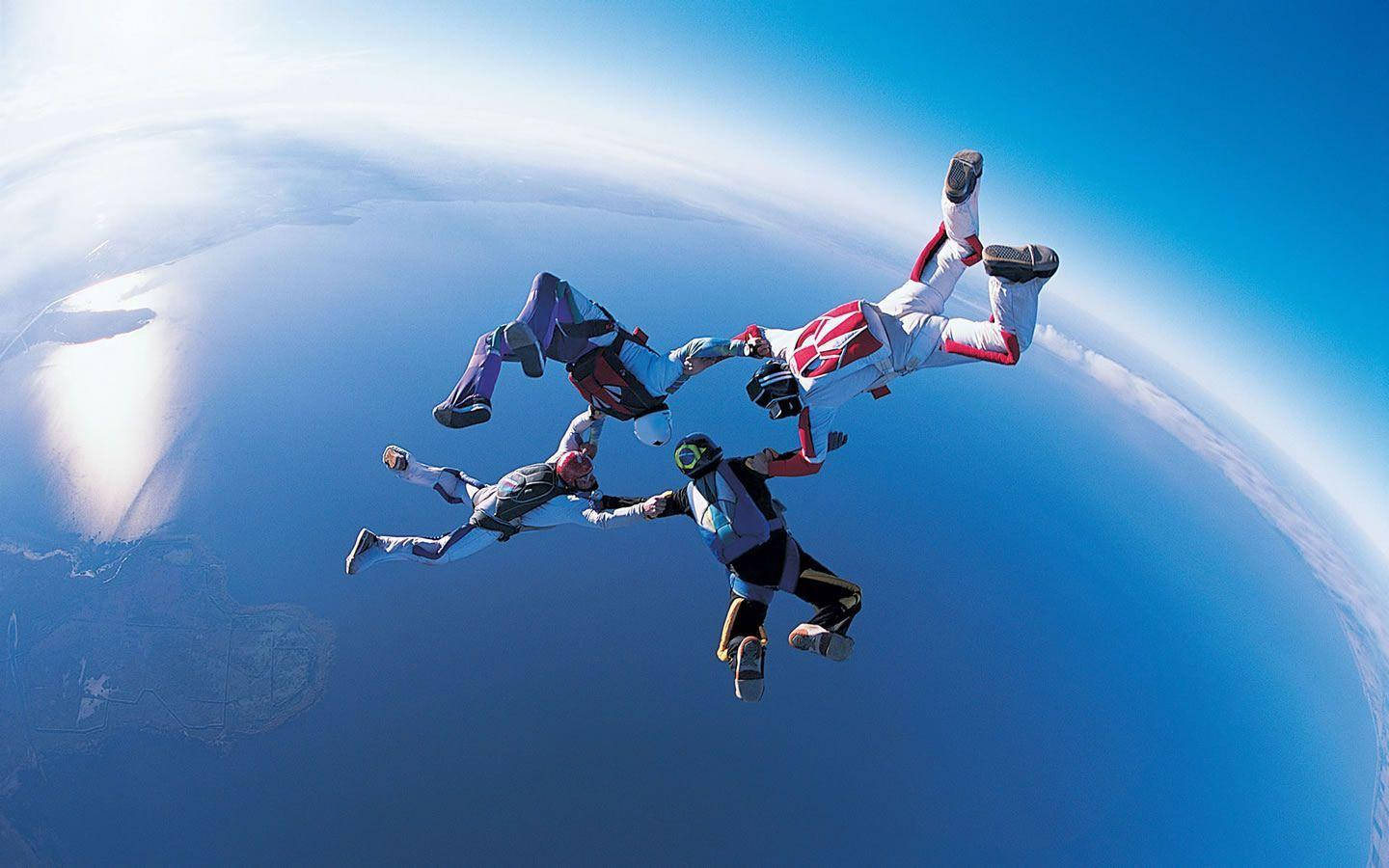 Skydiving Hd Sports Background