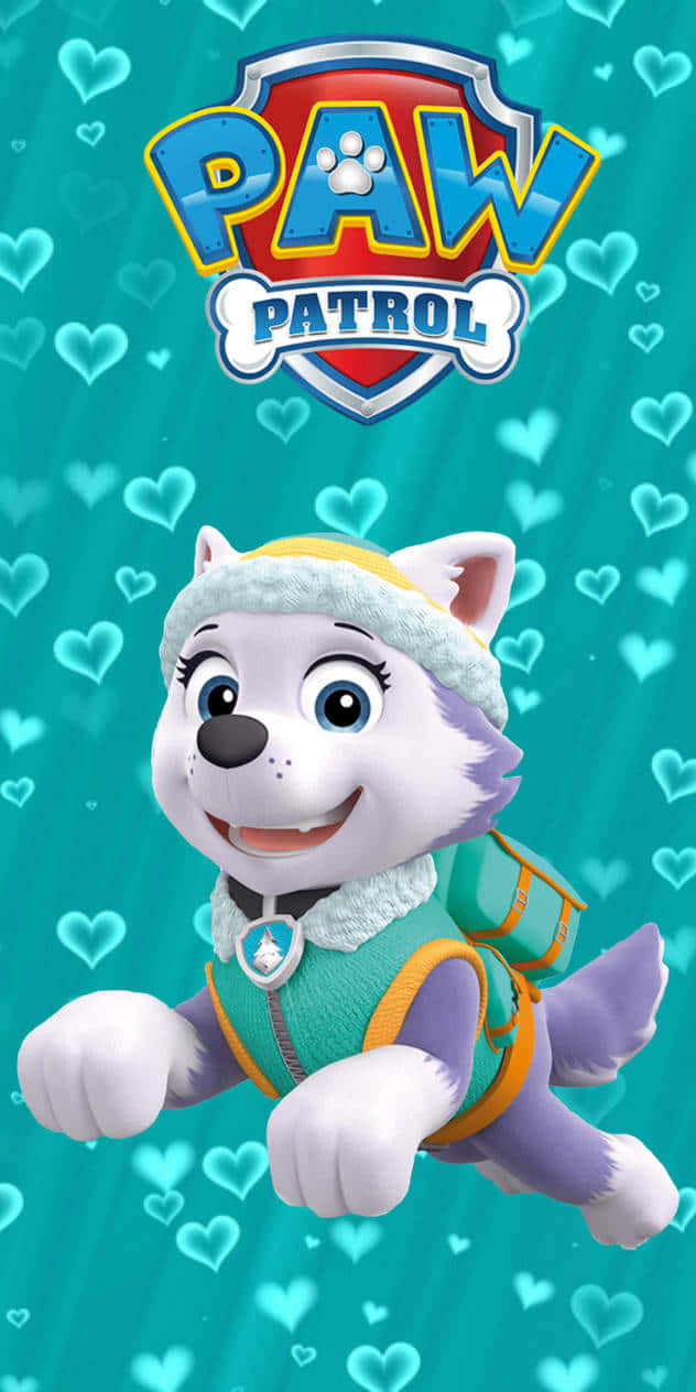 Skye Paw Patrol Everest Green Cover Background